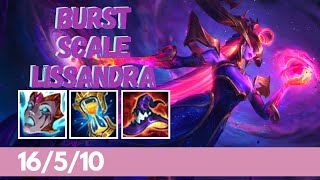 MID LANE BURST SCALE LISSANDRA Best Build  PreSeason 11  Diamond Gameplay  League of Legends [upl. by East]