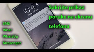 Iskljucite prikaz poruka na zaključanom telefonu  viber messenger itd [upl. by Yornek]