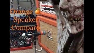 Orange PPC112 cabinet Eminence Swamp Thang vs Stock Celestion easy swap [upl. by Yggep319]