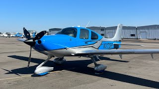 Cirrus SR22T Flight Vlog Sacramento to San Diego  Annual Inspection Talk [upl. by Enelear]