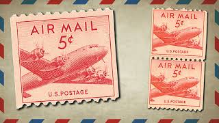 Americas First Airmail Coil Stamp [upl. by Oznarol]