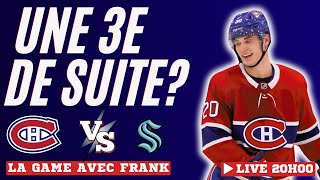 Canadiens VS Kraken 29 octobre 2024 LIVE [upl. by Esojnauj]