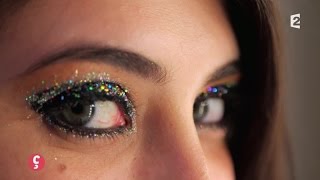 BEAUTÉ Tuto pour des paillettes plein les yeux CCVB [upl. by Cappello]