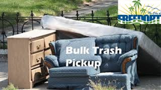 Bulk Trash pickup schedule [upl. by Miller668]