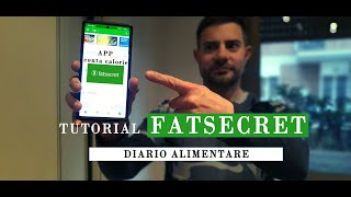 Tutorial FATSECRET video 24  DIARIO ALIMENTARE [upl. by Reddy]