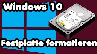 Festplatte formatieren und partitionieren unter Windows 10  Neue Partitionen erstellen [upl. by Kama]