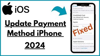 How to update your payment method on iphone  Update payment method iPhone iOS 2024 [upl. by Saiff755]