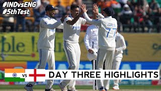 India vs England 5th Test DAY 3 Full Match Highlights  IND vs ENG 5th Test DAY 3 Full Highlights [upl. by Fairleigh]