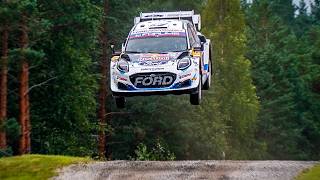 Best of WRC Rally Finland 2024  Crashes Action and Raw Sound [upl. by Nivrag]