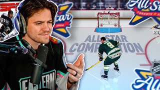 THE NHL ALLSTAR SKILLS COMPETITIONVIDEO GAME [upl. by Ataynek]