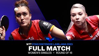 FULL MATCH  Manika BATRA vs Bernadette SZOCS  WS R16  WTTLjubljana 2023 [upl. by Carpet625]