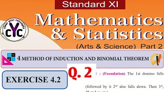 Exercise 42 Q2  Chapter 4  Class 11  maths part 2  Mathematical induction and Binomial thm [upl. by Cline]