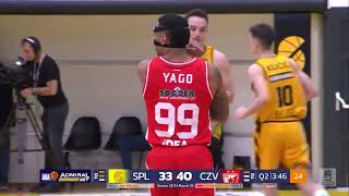 AdmiralBet ABA League 202324 highlights Round 26 Split  Crvena zvezda Meridianbet 742024 [upl. by Yauq]