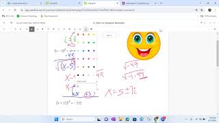 Solving Vertex Form Quadratics With Imaginary Numbers [upl. by Obola]