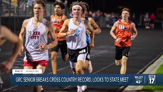 In Motion GRC senior sets new cross country record ahead of state meet [upl. by Mcgaw]