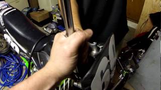 Kawasaki KX65 KX Suzuki RM65 RM Dirtbike Minimoto Fork Spacer Install  HD POV  GOPRO HERO BLACK [upl. by Ahsekyt]