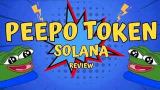 PEEPOSOL  Peep on Solana 😱😱 ll 200X potential 🚀🚀 ll This is So Amazing 😱🔥 Anna Review ✔️ [upl. by Eenhpad]