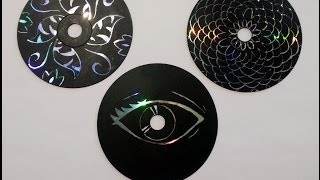 TUTORIAL come fare opere dARTE SU CD rIcIcLoDiY [upl. by Atsillak]