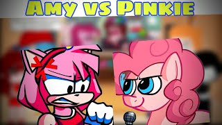 Amy VS Pinkie Pie  Cupcakes HD  Funkin Is Magic Extras  Fnf React [upl. by Damour]