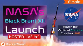 Liftoff 14404 NASAs Black Brant XII Rocket Launch LIVE  NASA Wallops Launch Artificial Aurora [upl. by Eca93]