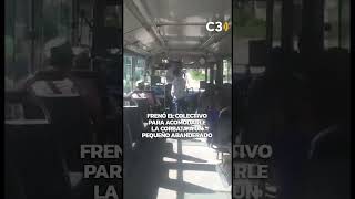 Paró el colectivo para acomodarle la corbata a un pequeño abanderado ❤️ [upl. by Novy930]