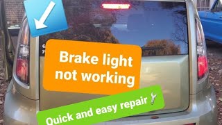 Replace brake light bulb and lens in a Kia Soul easy and quick how to [upl. by Kirshbaum]