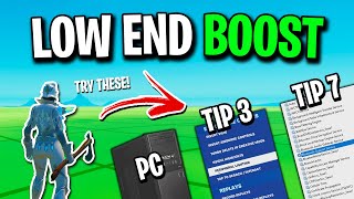 How To BOOST FPS In Fortnite ✅ LowEnd PCLaptop [upl. by Wadell52]