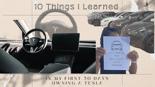 10 Things I Learned in My First Month with a Tesla [upl. by Hsemin]