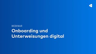 Onboarding und Unterweisungen digital [upl. by Livingston]