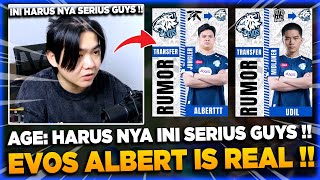 EVOS ALBERT IS REAL❗ AGE BAHAS RUMOR ROSTER EVOS SEASON 15❗ [upl. by Nikoletta]