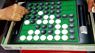 Intense Othello Board Game Matchup 2 Players Gameplay  Village Mind Games GAME2 [upl. by Lalib]