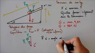 Equilibre sur un plan incliné [upl. by Oine]