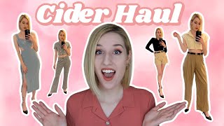 CIDER CLOTHING HAUL 2022  Honest Review amp TryOn [upl. by Giffer]