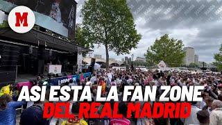 Los aficionados del Real Madrid toman las calles de Londres así se vive la previa en la Fan Zone [upl. by Redvers]