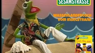 Sesamstrasse Wasserlandfrosch vom Inselstrand  Kermit [upl. by Ihskaneem]