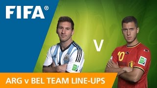 Argentina v Belgium Team Lineups EXCLUSIVE [upl. by Ayrad41]