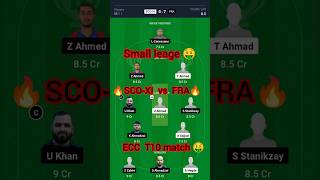 SCOXI vs FRA today dream11 prediction team  SCOXI vs FRA  dream11 t10 scoxi fra [upl. by Solange]