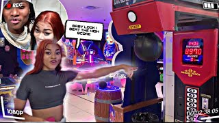 SPEND THE DAY WITH ME amp MY GIRLFRIEND AT THE ARCADE 😩🥰 [upl. by Novonod]