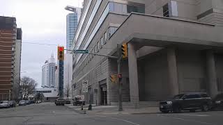 Pitt Street East and Goyeau Street Windsor Ontario Canada [upl. by Nyladnor223]