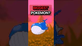 Who is the BIGGEST Pokemon pokemon shorts [upl. by Nirb519]