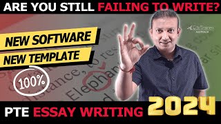 PTE Essay Writing 2024 New Template New Software  Edutrainex PTE [upl. by Salohcim745]