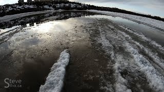 DettahYellowknife ice road melts [upl. by Chastain37]