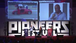 Battle of the Supercars Koenigsegg vs Rimac  Pioneers Festival 2015 [upl. by Robin]