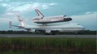 Endeavour Final Takeoff From KSC on SCA [upl. by Prinz]