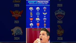 CHATGPT PREDICTION FOR NEXT 12 IPL WINNER [upl. by Olivia]