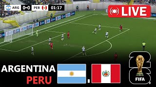 Argentina vs Peru  2026 Fifa World Cup Qualifiers l eFootball Pes 21 Gameplay l Rony Gameplay [upl. by Corenda863]