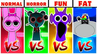 INCREDIBOX SPRUNKI NORMAL VS HORROR VS FAT VS FUN TILES HOP in Incredibox Sprunki 4 [upl. by Helbonnas]