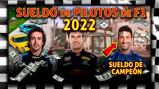 🔥INCREIBLE EVOLUCIÓN de SUELDOS  AUMENTO de CHECO PÉREZ  Salario de pilotos de F1 2022  F1 HOY [upl. by Yhtak]