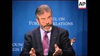 Sinn Fein leader comments on US support for peace process [upl. by Liebman]