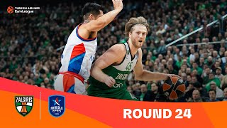 Zalgiris KaunasAnadolu Efes Istanbul  Round 24 Highlights  202324 Turkish Airlines EuroLeague [upl. by Odo726]